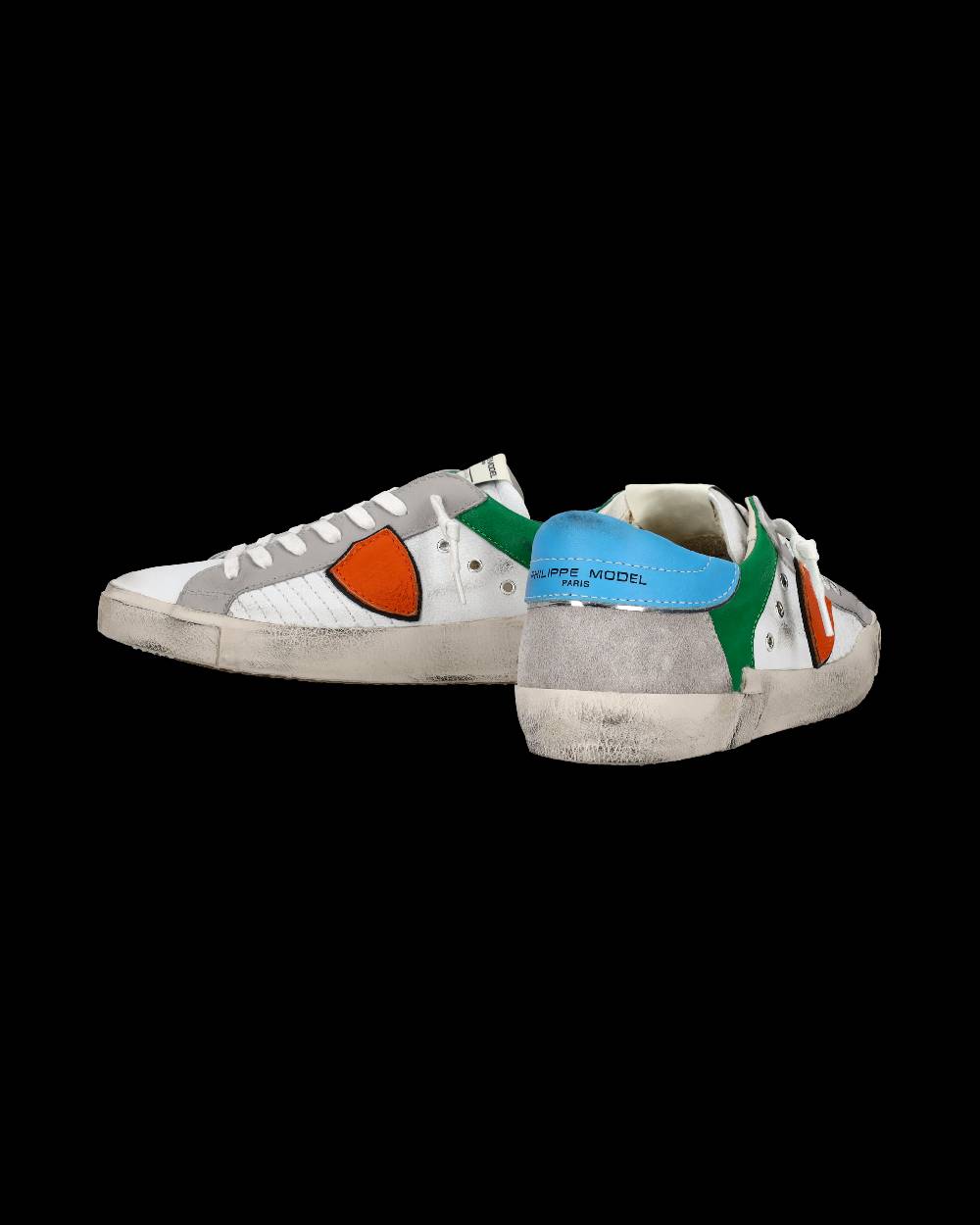 Philippe Model Sneaker basse Prsx uomo - bianco e arancione Negozio