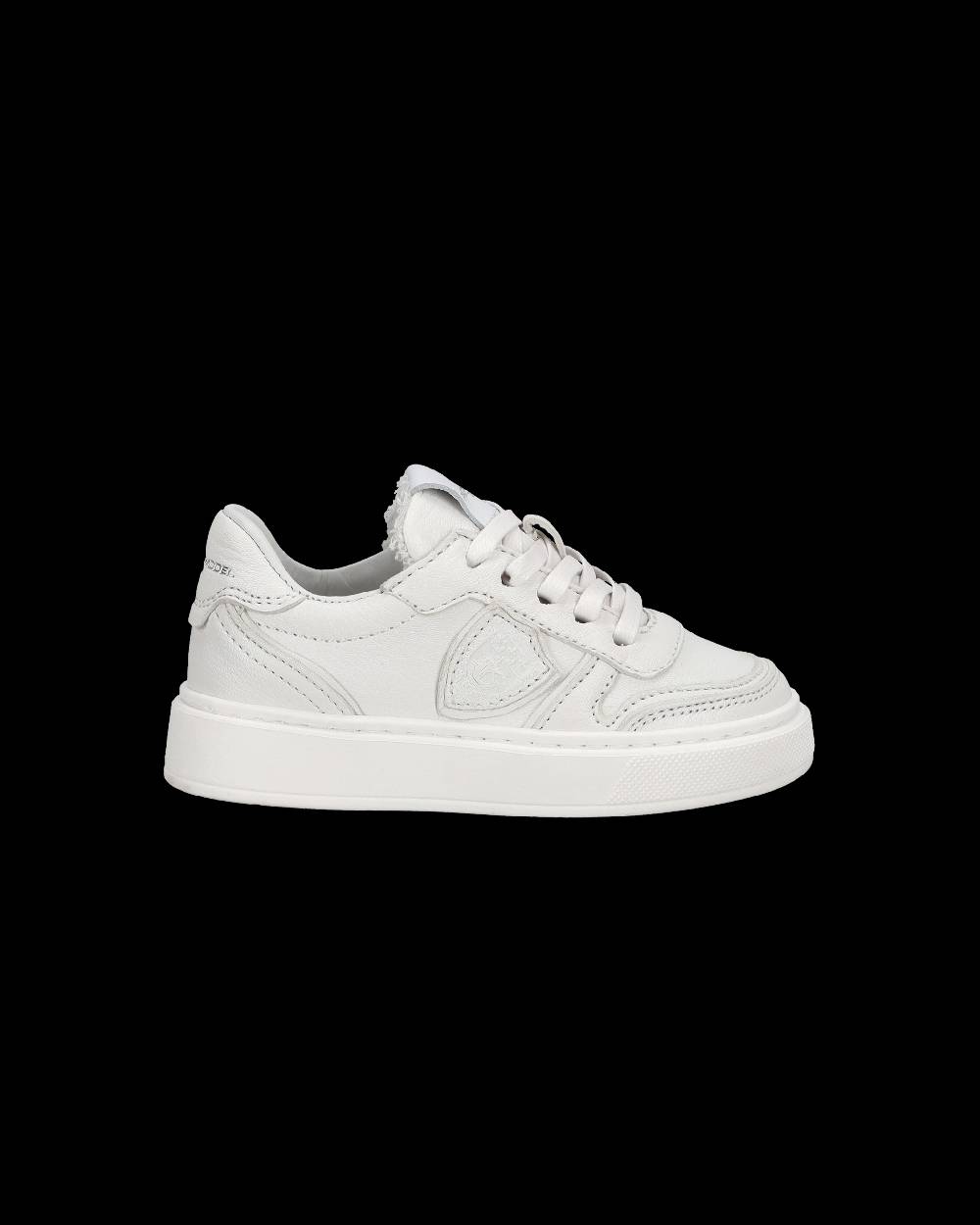 Philippe Model Sneakers basse Nice da Bambini in pelle, Bianco Italia