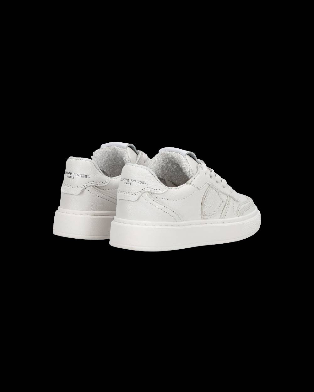 Philippe Model Sneakers basse Nice da Bambini in pelle, Bianco Italia