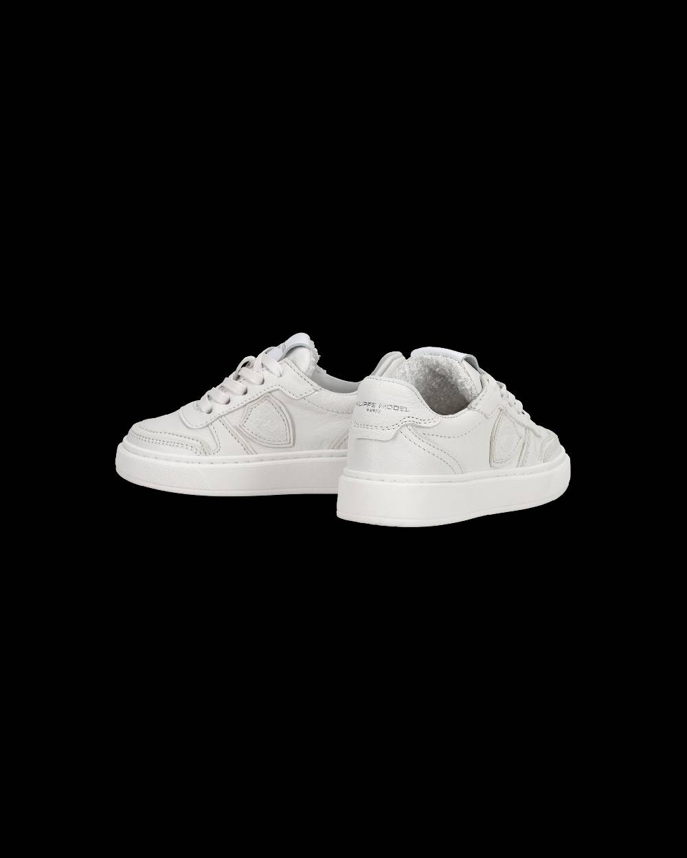 Philippe Model Sneakers basse Nice da Bambini in pelle, Bianco Italia