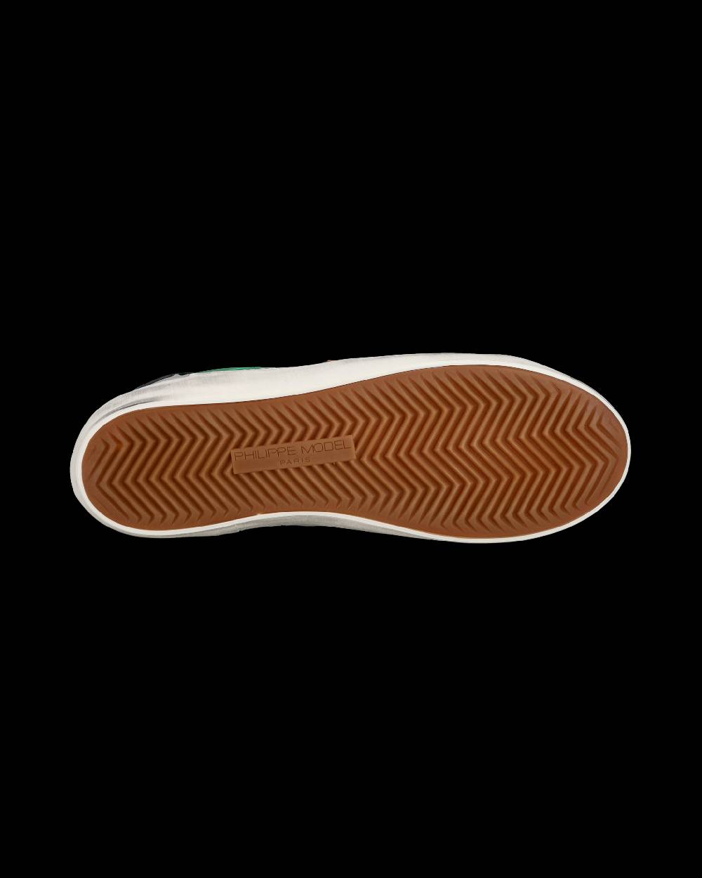Philippe Model Sneakers basse Paris da Bambino in pelle, Bianco Verde Negozi Online
