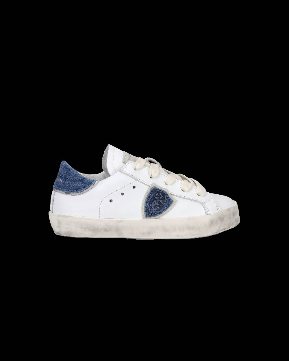 Philippe Model Sneakers da Bambini Prsx basse Bianche e Blu in Pelle Acquista Ora