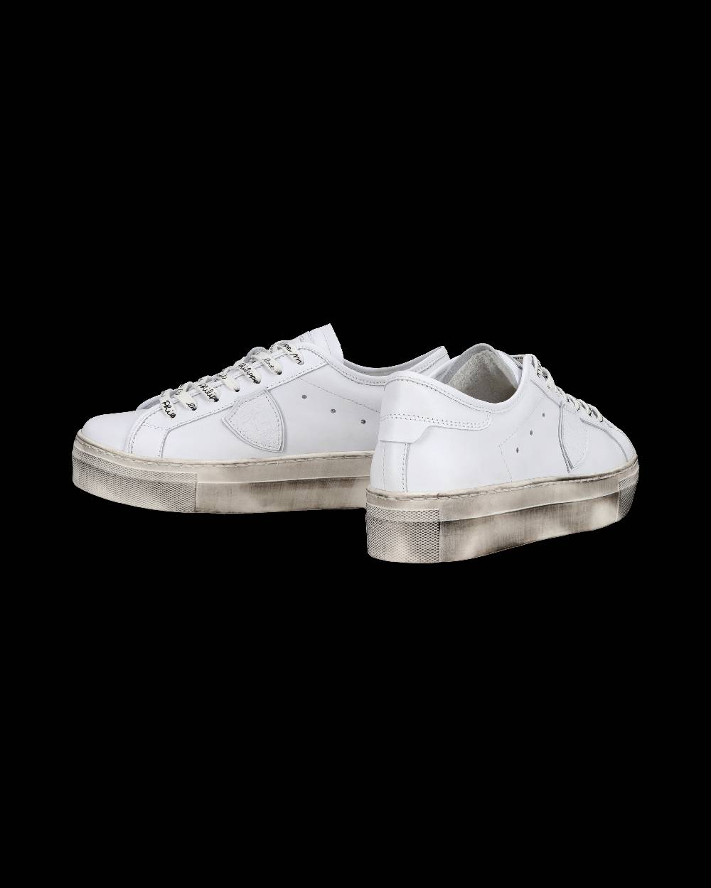 Philippe Model Sneakers basse Paris Haute da Bambino in pelle, Bianco Promozione Limitata