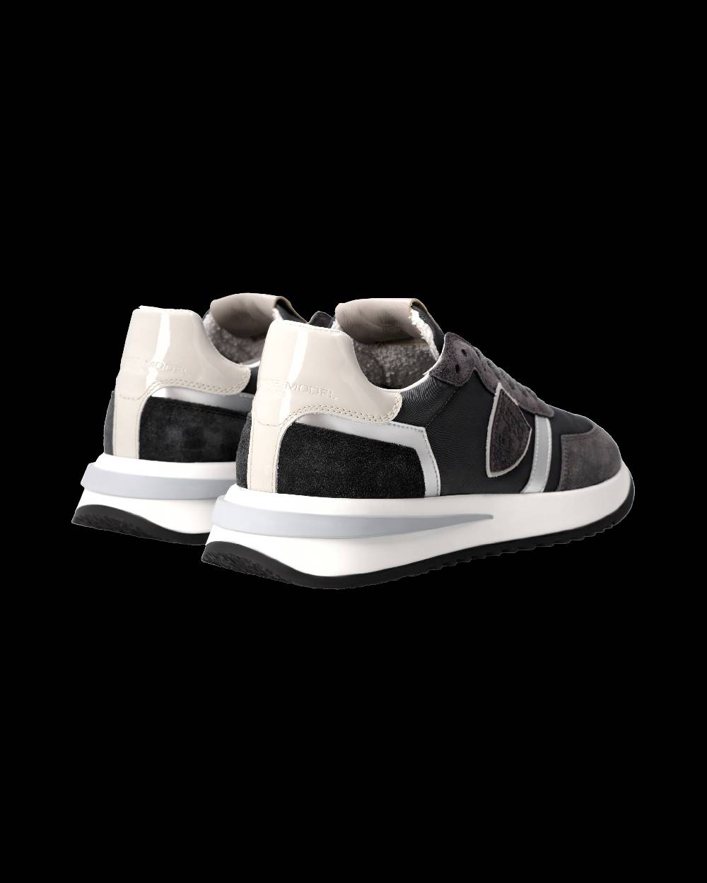 Philippe Model Sneaker Tropez 2.1 Donna, Nero Grigio e Argento Economico
