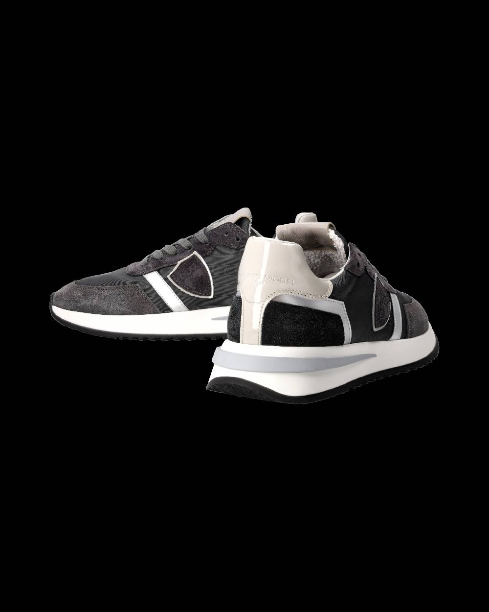 Philippe Model Sneaker Tropez 2.1 Donna, Nero Grigio e Argento Economico