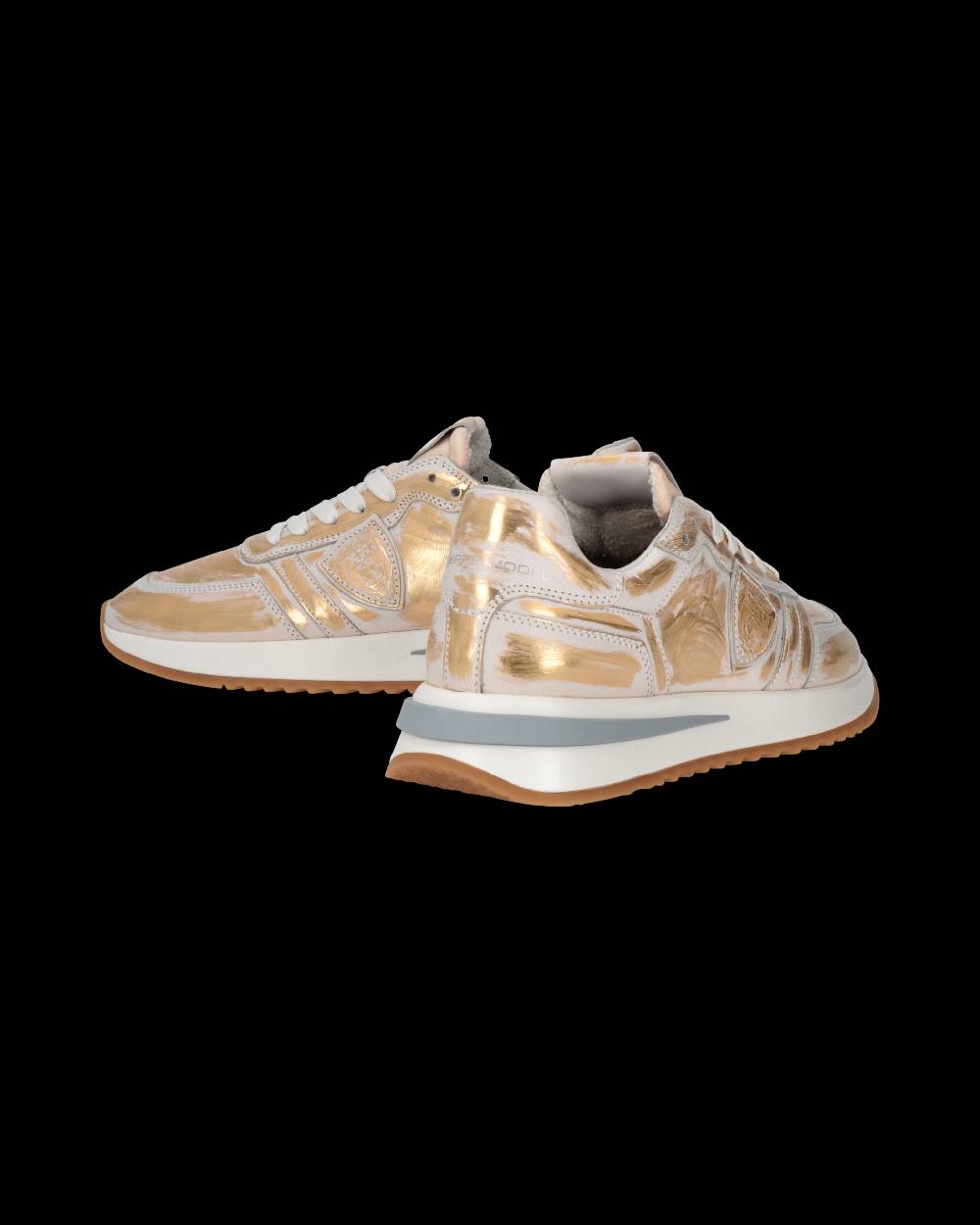 Philippe Model Sneaker Tropez 2.1 Donna, Bianco e Oro Outlet