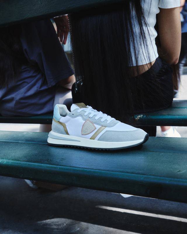 Philippe Model Sneaker basse Tropez 2.1 donna - bianco e azzurro Saldi