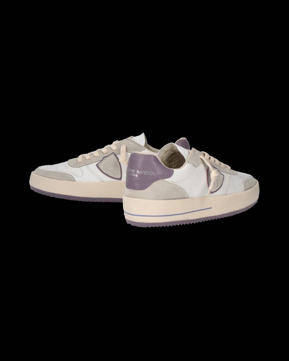 Philippe Model Sneaker Nice Donna, Bianco e Lilla Hotsell