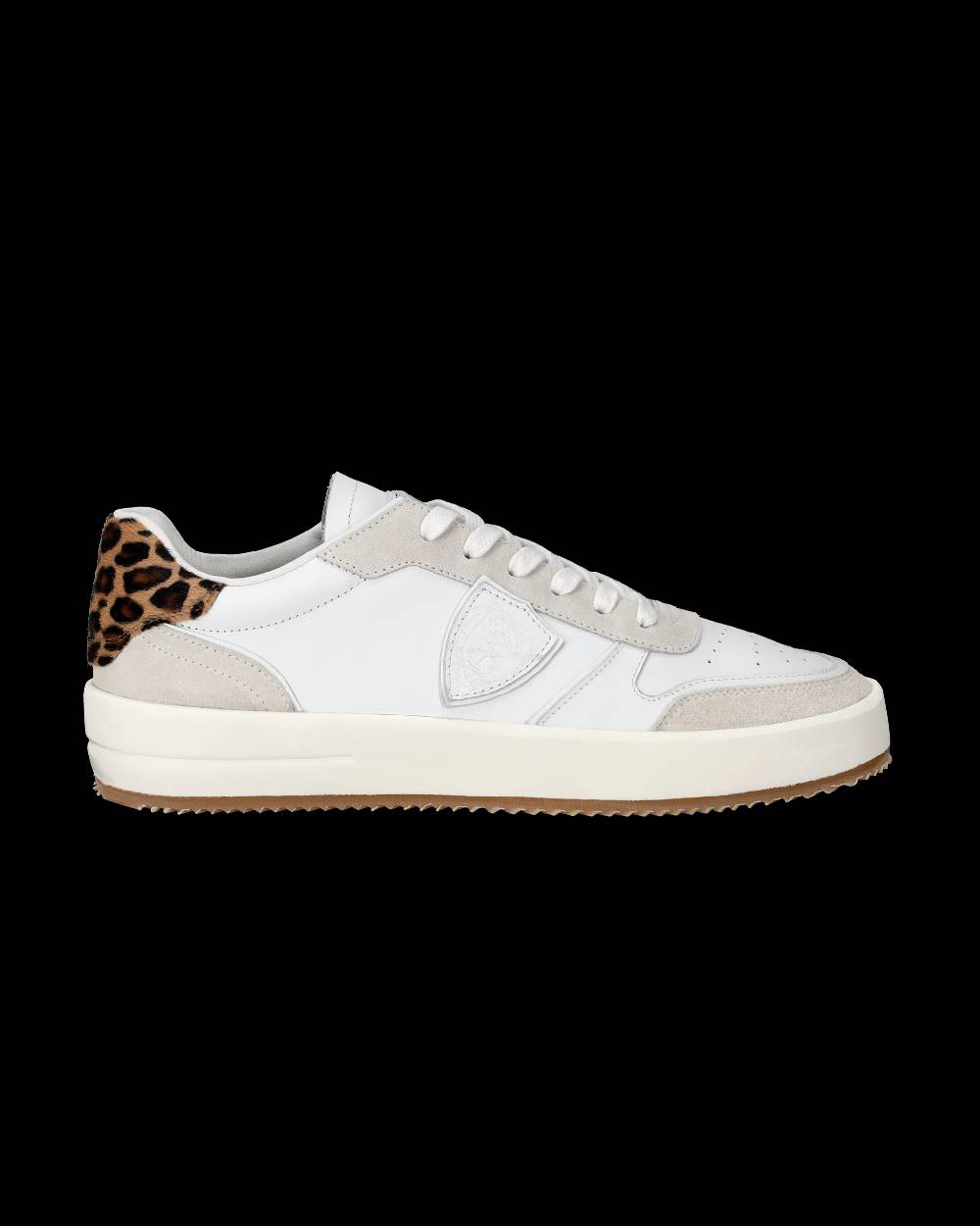 Philippe Model Sneaker bassa Nice donna - bianco e animalier Saldi Di Fabbrica
