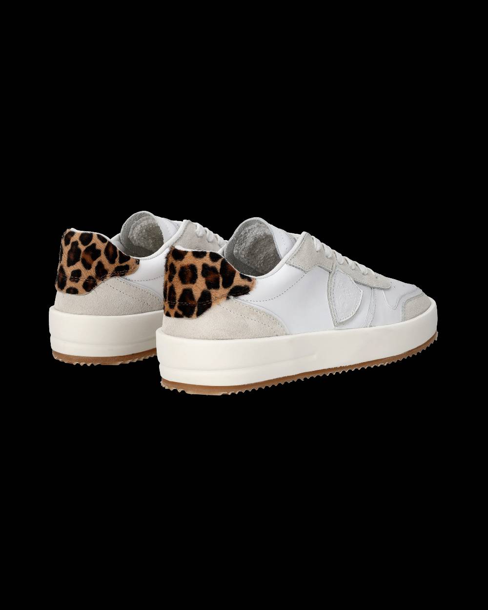 Philippe Model Sneaker bassa Nice donna - bianco e animalier Saldi Di Fabbrica