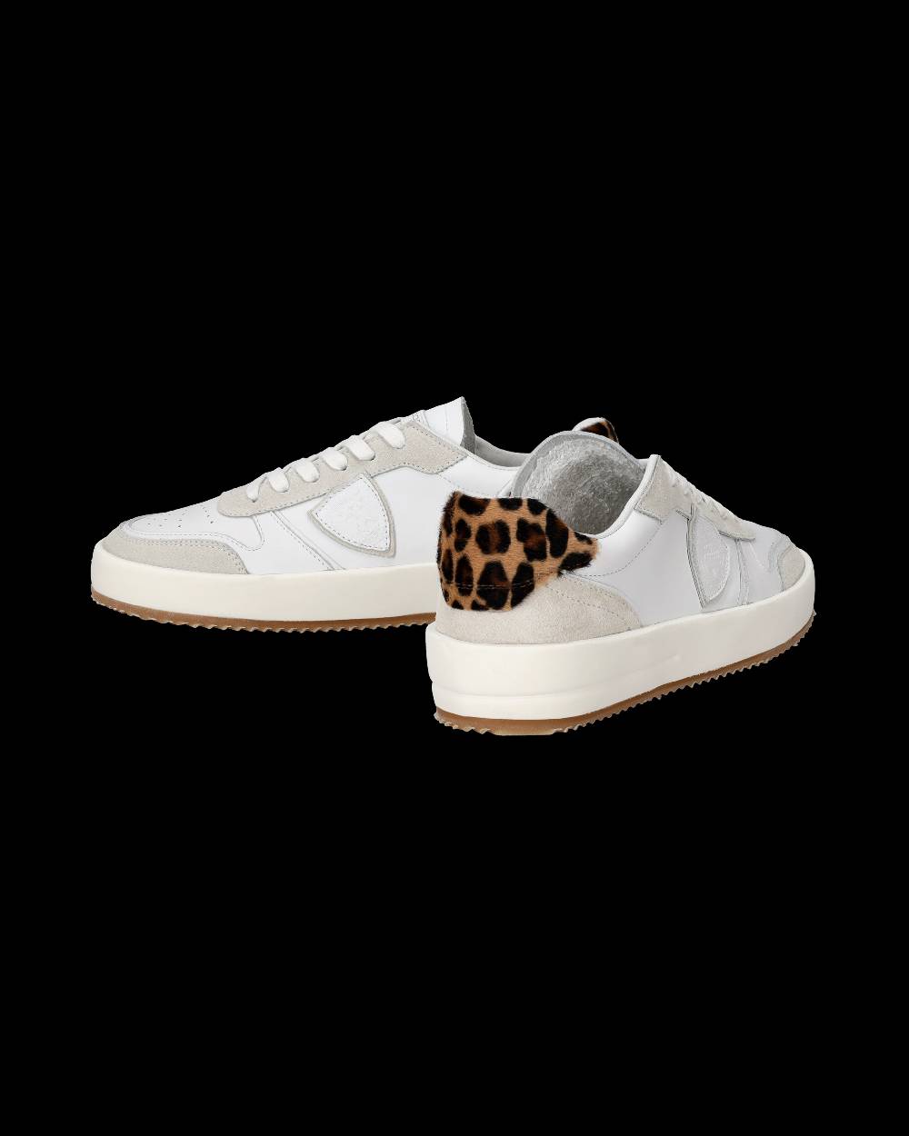 Philippe Model Sneaker bassa Nice donna - bianco e animalier Saldi Di Fabbrica