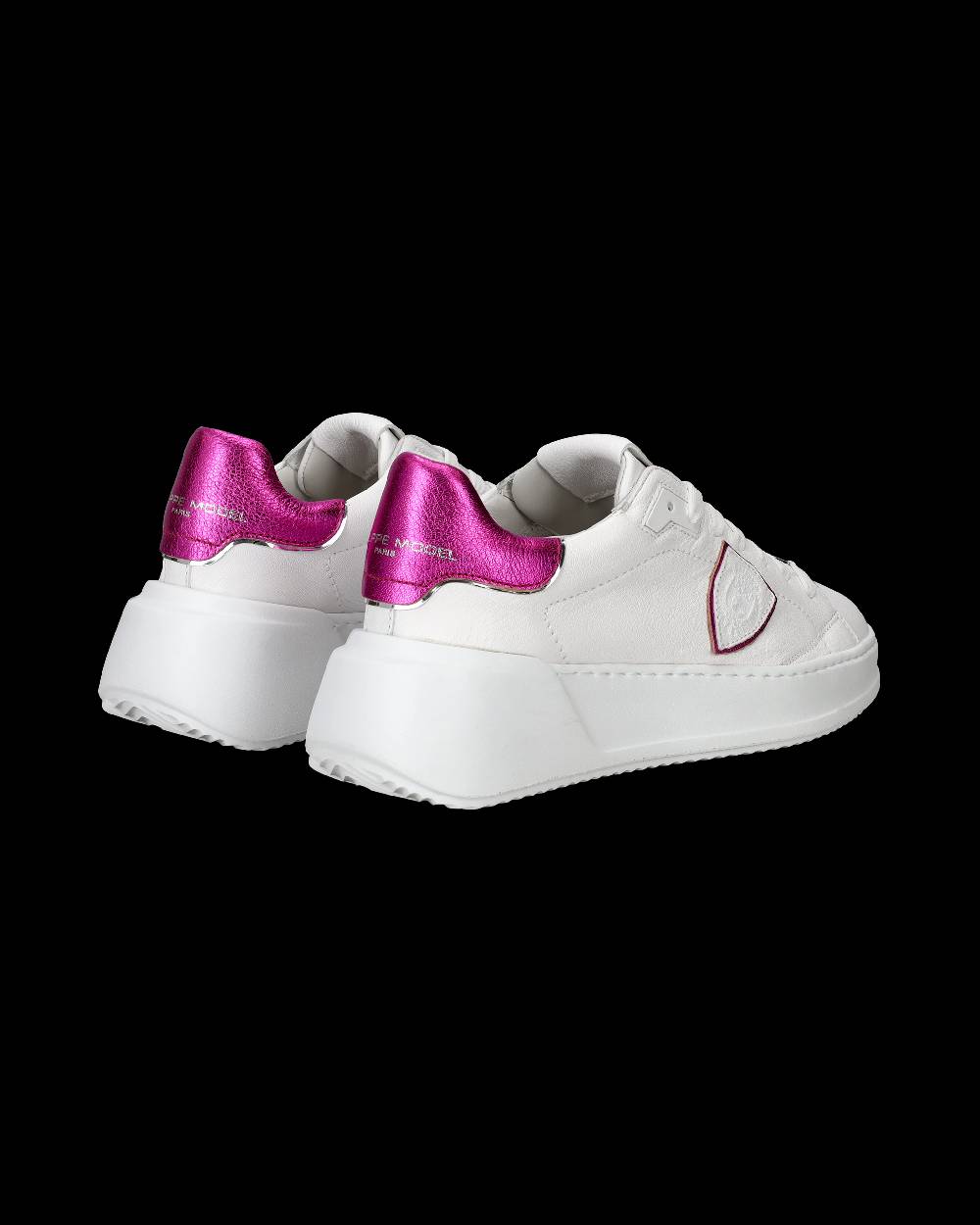 Philippe Model Sneaker basse Tres Temple donna - bianco e fucsia Negozio