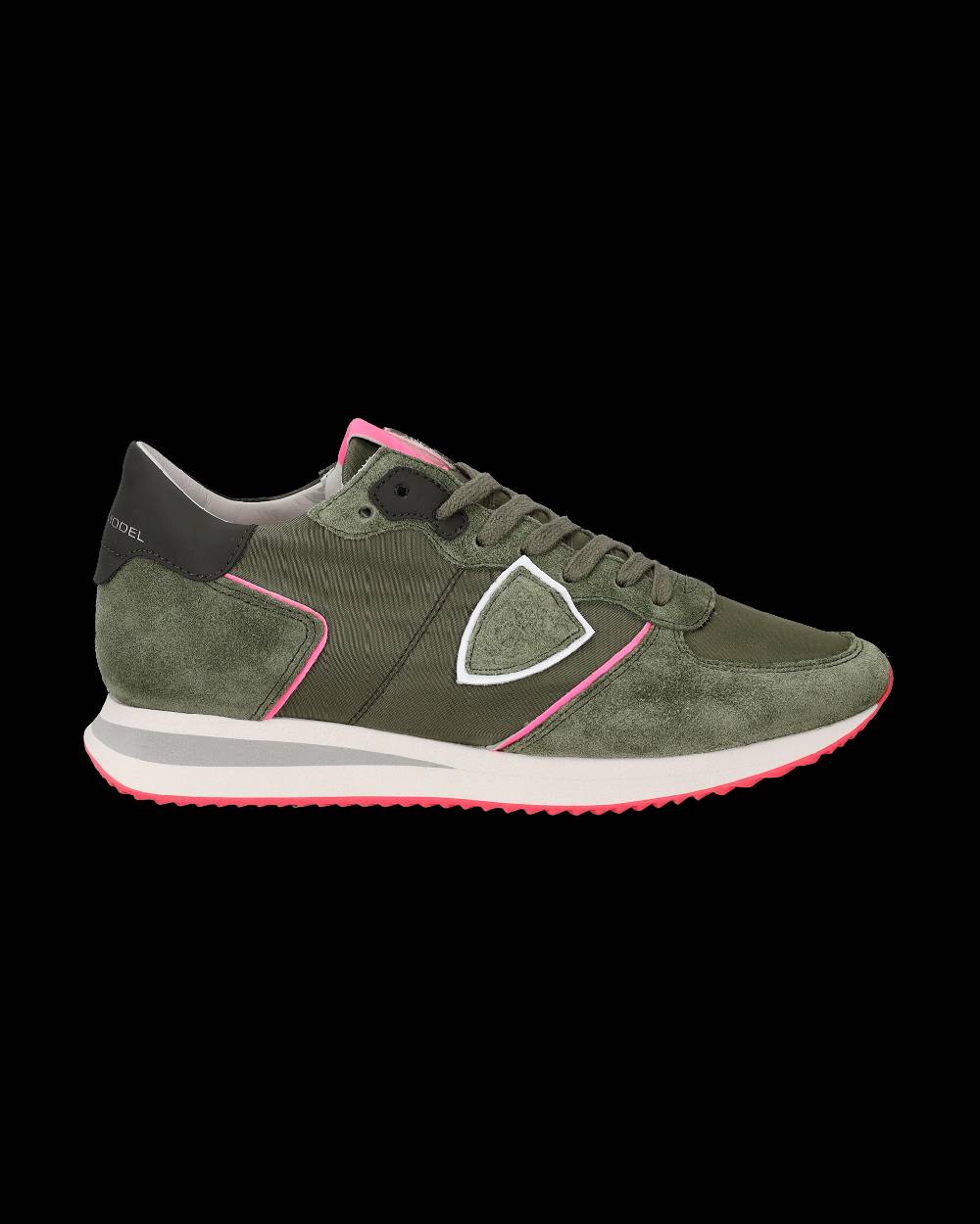 Philippe Model Sneaker basse Trpx donna - verde militare e rosa fluo In Saldo