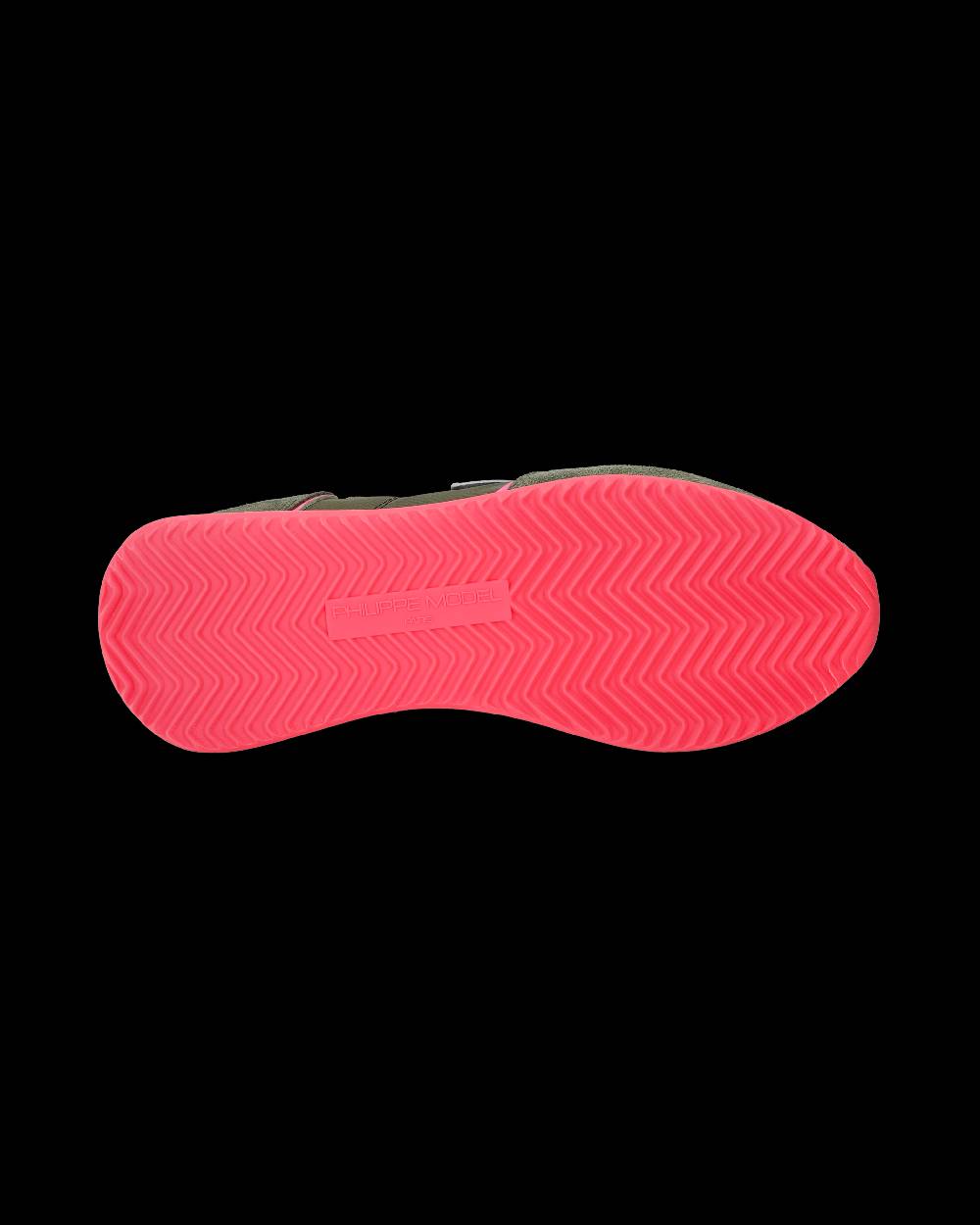 Philippe Model Sneaker basse Trpx donna - verde militare e rosa fluo In Saldo