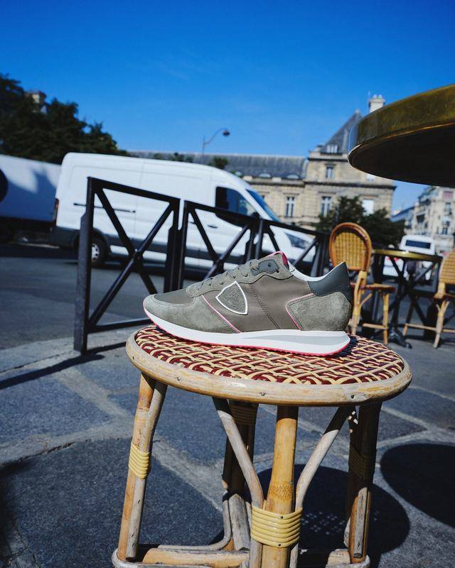 Philippe Model Sneaker basse Trpx donna - verde militare e rosa fluo In Saldo