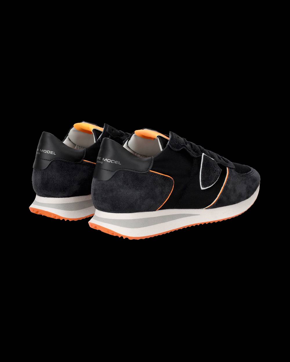 Philippe Model Sneaker basse Trpx uomo - nero e arancio Pezzi Unici