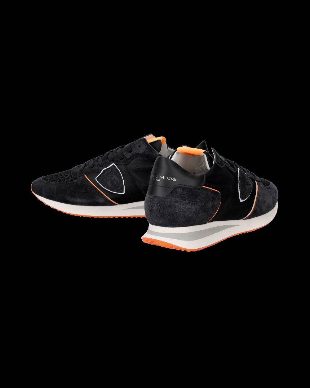 Philippe Model Sneaker basse Trpx uomo - nero e arancio Pezzi Unici