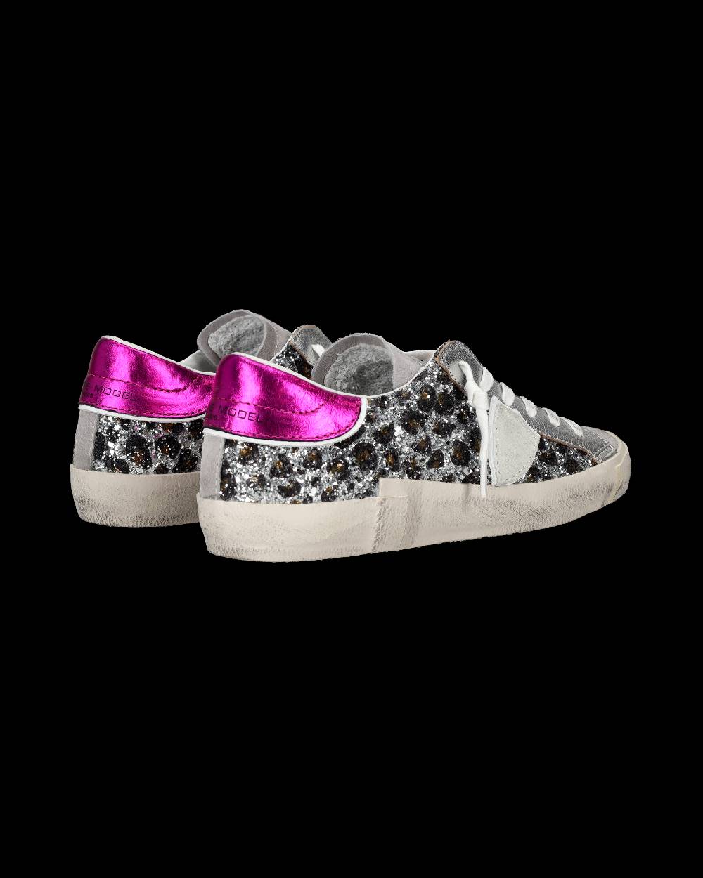 Philippe Model Sneaker bassa PRSX donna - argento, animalier e fucsia Negozi Online