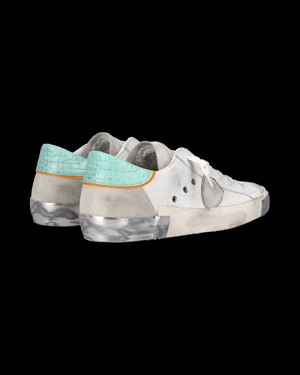 Philippe Model Sneaker bassa PRSX donna - bianco e verde acqua Acquista Ora