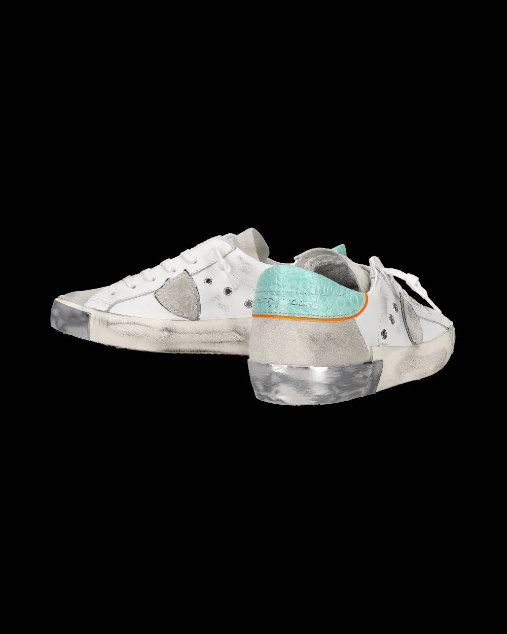 Philippe Model Sneaker bassa PRSX donna - bianco e verde acqua Acquista Ora