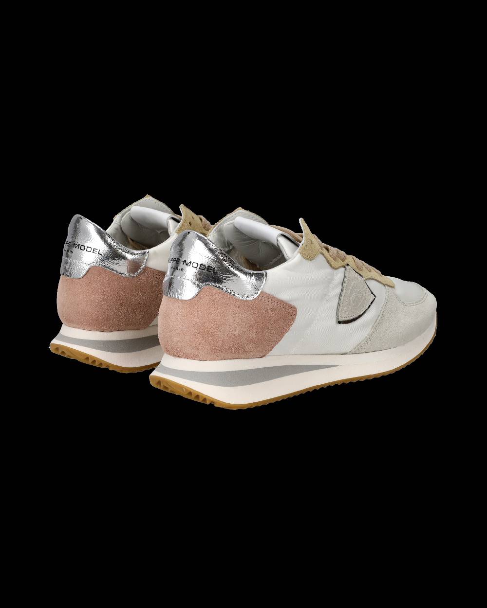 Philippe Model Sneakers Trpx da Donna Bianche e Rosa in Tessuto Tecnico Affare Del Giorno