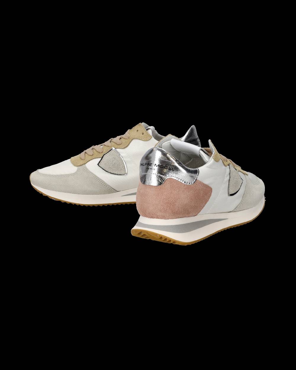 Philippe Model Sneakers Trpx da Donna Bianche e Rosa in Tessuto Tecnico Affare Del Giorno