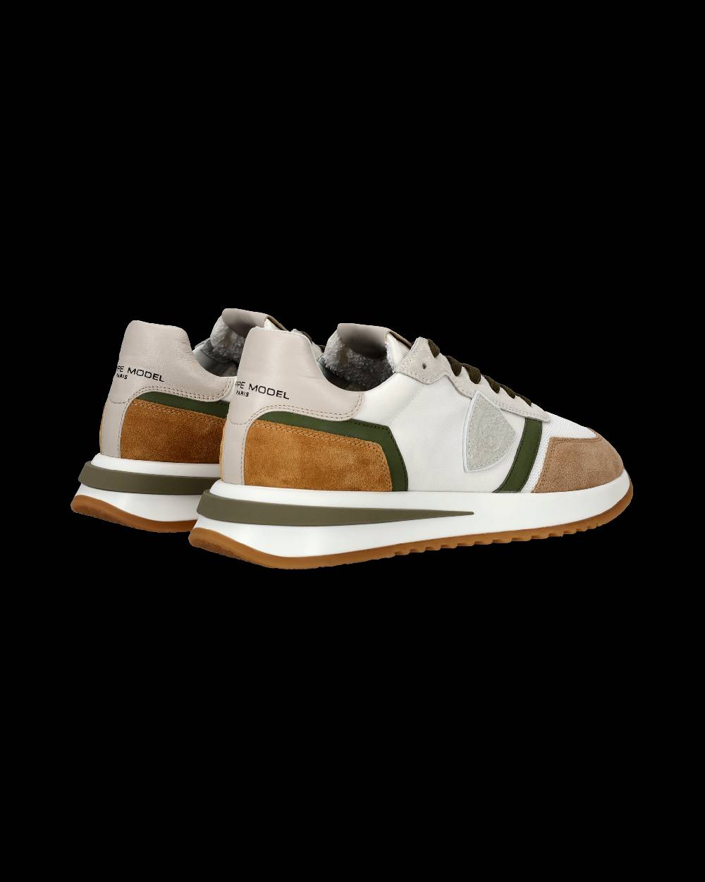 Philippe Model Sneakers Tropez 2.1 da Uomo Bianche e Verdi in Tessuto Tecnico Prezzo Ridotto