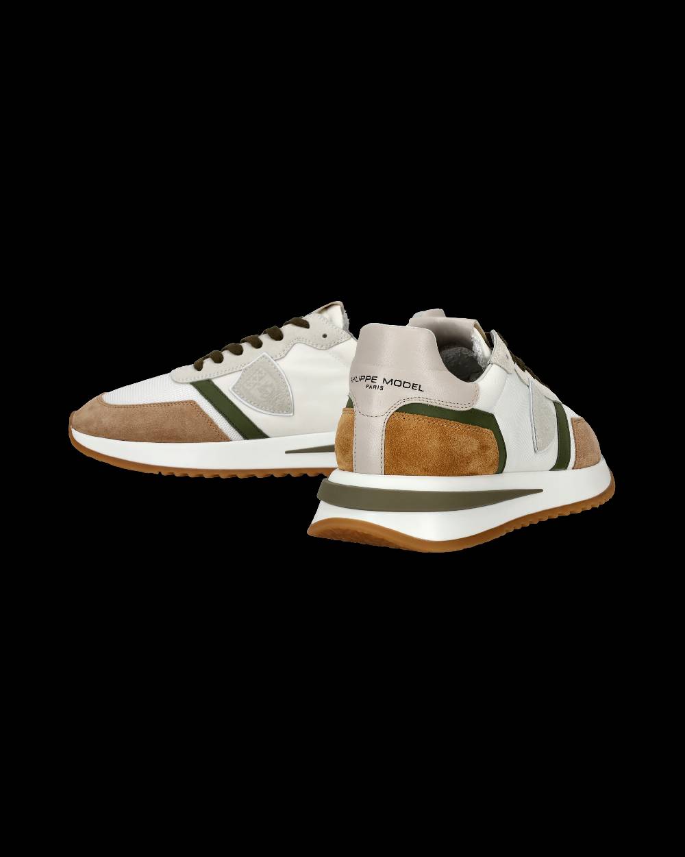 Philippe Model Sneakers Tropez 2.1 da Uomo Bianche e Verdi in Tessuto Tecnico Prezzo Ridotto
