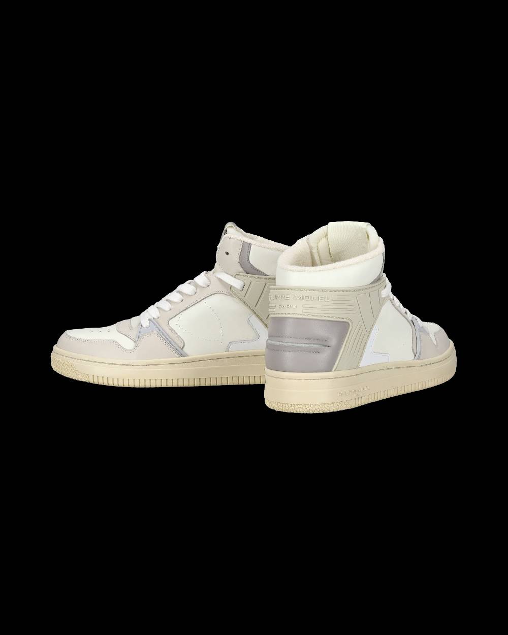 Philippe Model Sneaker streetwear La Grande da uomo in pelle - Grigio e burro Presa