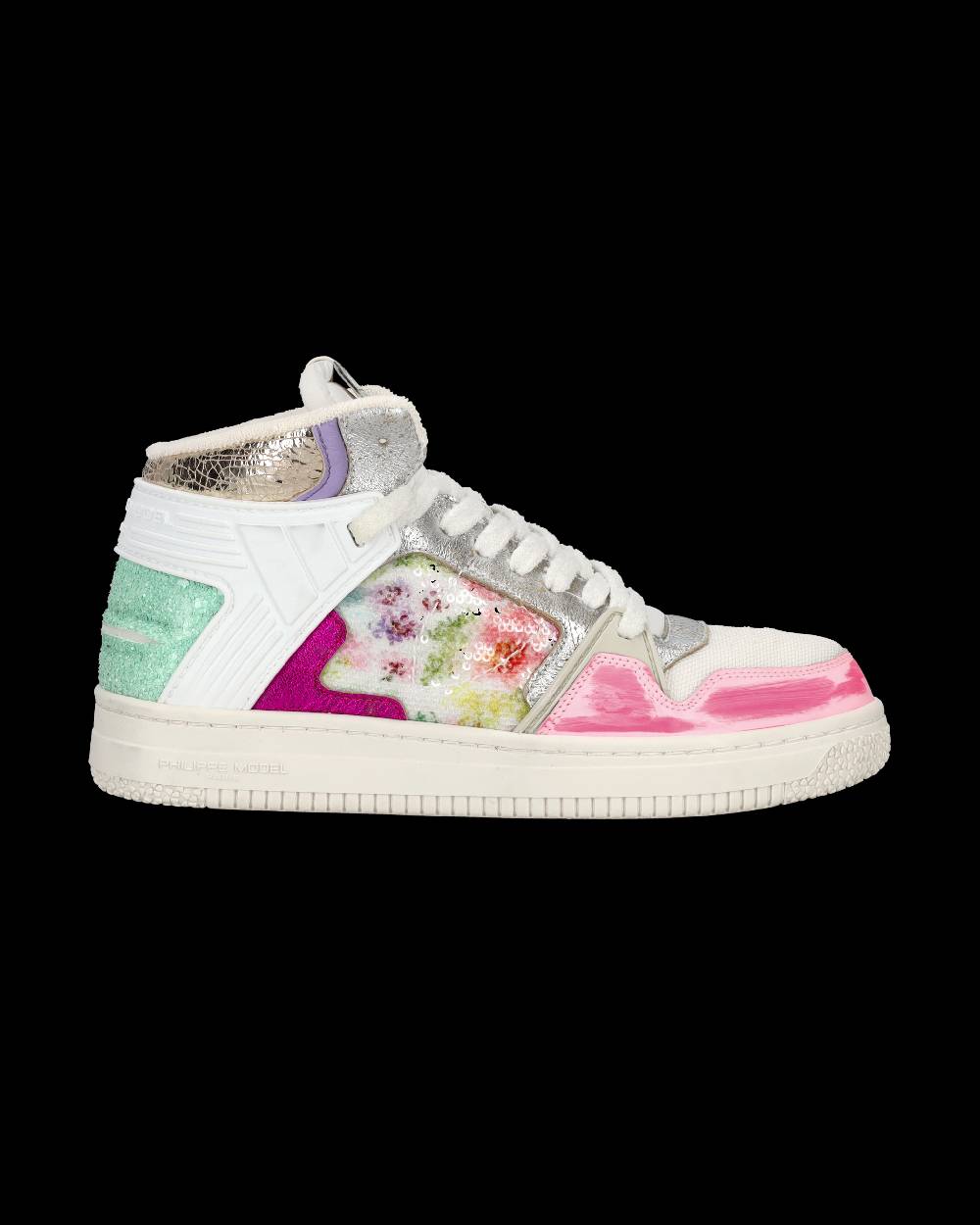 Philippe Model Sneaker mid La Grande donna - bianco e fucsia Sconto