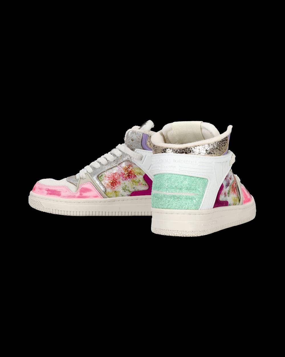 Philippe Model Sneaker mid La Grande donna - bianco e fucsia Sconto