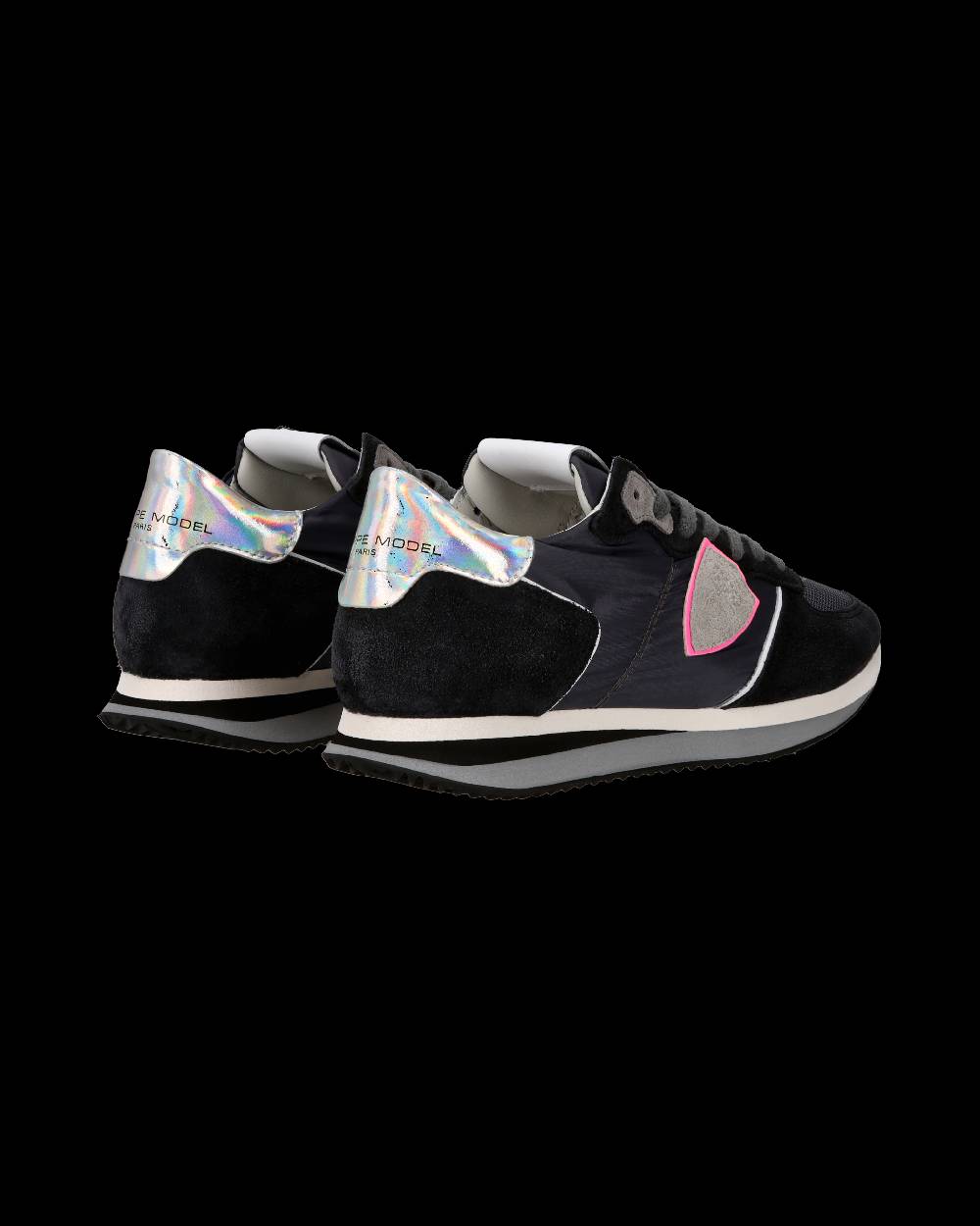 Philippe Model Sneaker casual Trpx da donna in nylon e pelle - Antracite Outlet