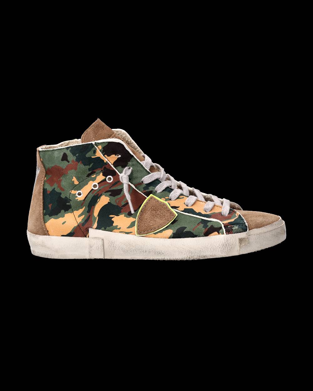 Philippe Model Sneaker Prsx Uomo, Verde e Beige Offerte