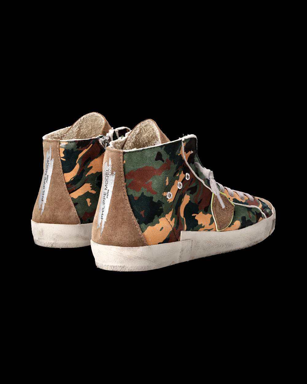 Philippe Model Sneaker Prsx Uomo, Verde e Beige Offerte