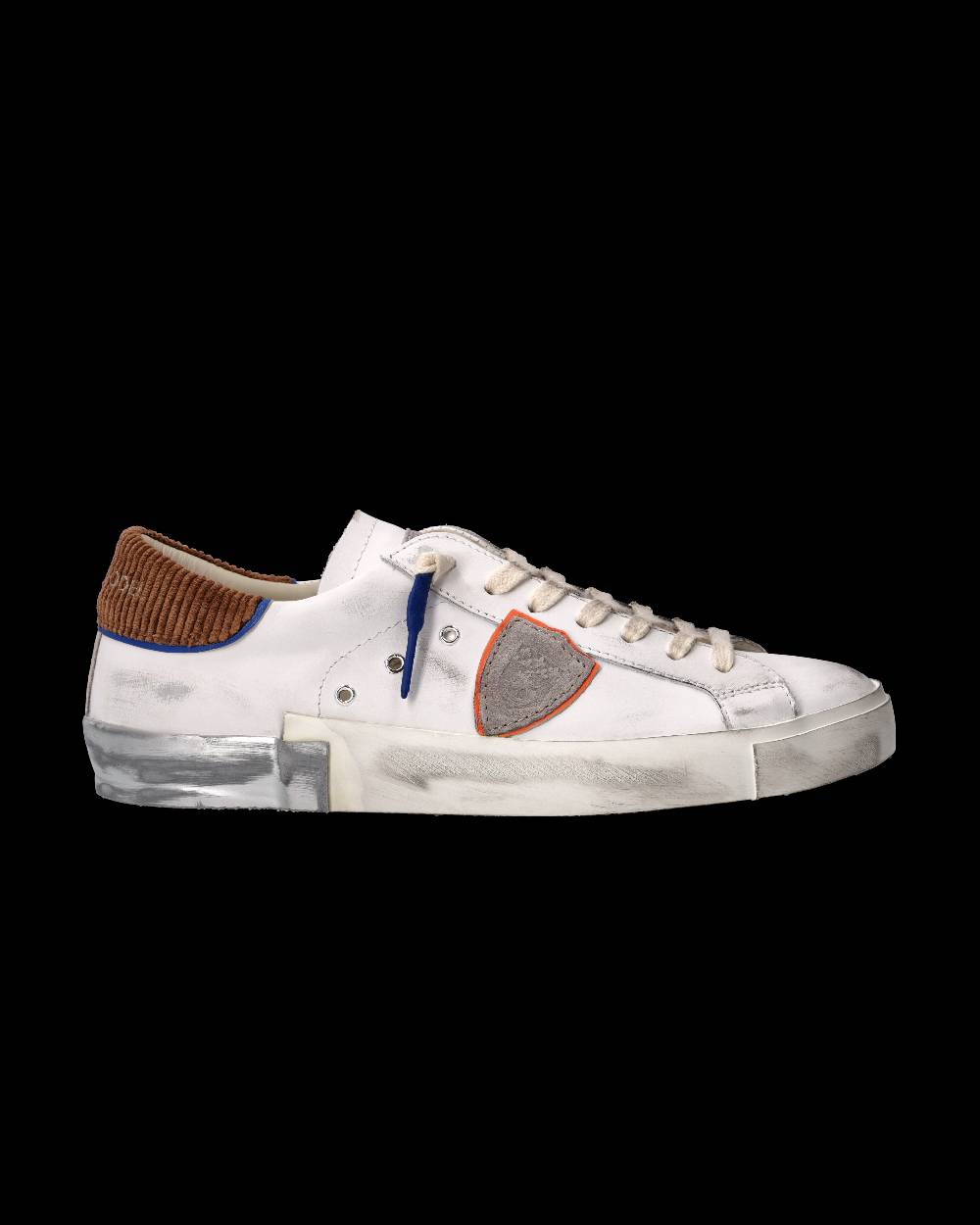 Philippe Model Sneaker Prsx Uomo, Bianco e Cognac Vendita Economica