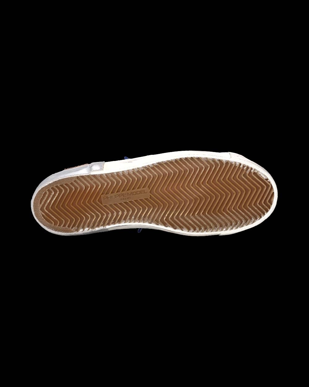 Philippe Model Sneaker Prsx Uomo, Bianco e Cognac Vendita Economica