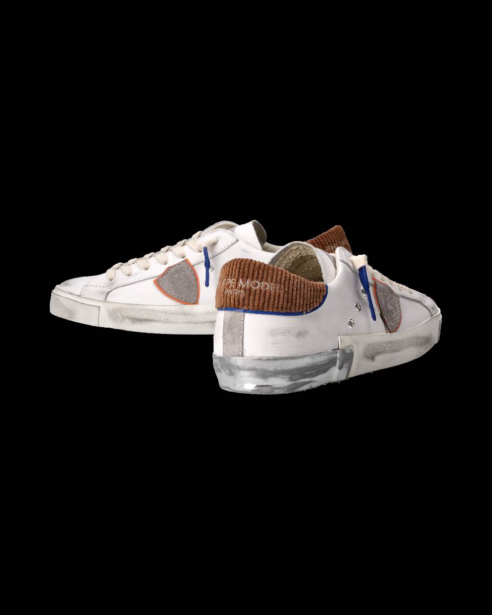 Philippe Model Sneaker Prsx Uomo, Bianco e Cognac Vendita Economica