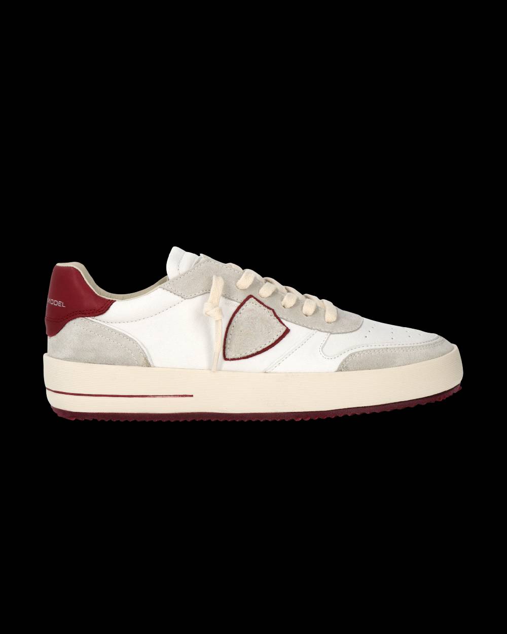 Philippe Model Sneaker Nice Uomo, Bianco e Bordeaux Italia