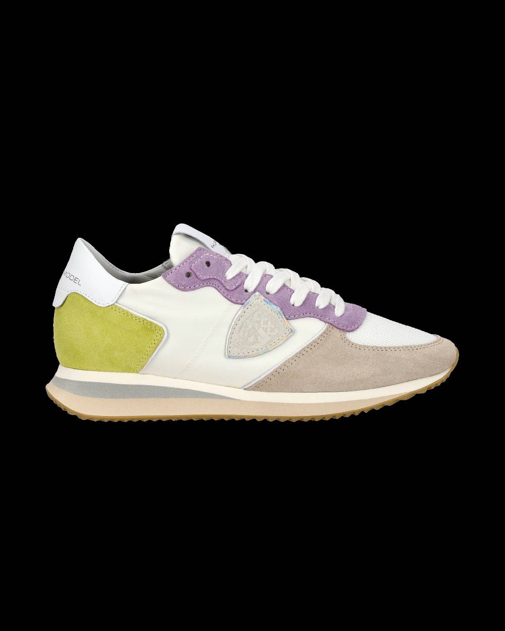 Philippe Model Sneaker casual Trpx da donna in nylon e pelle - Bianco e viola Soddisfazione Garantita