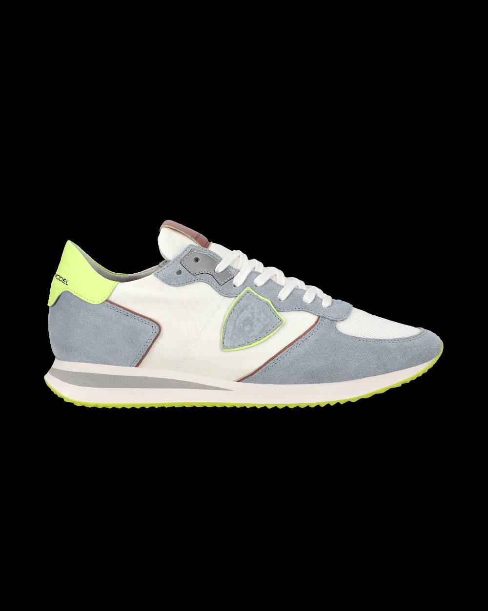 Philippe Model Sneaker casual Trpx da uomo in nylon e pelle - Azzurro e giallo Affare Del Giorno
