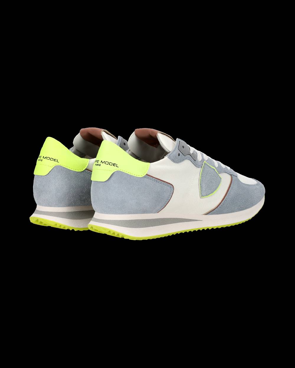 Philippe Model Sneaker casual Trpx da uomo in nylon e pelle - Azzurro e giallo Affare Del Giorno