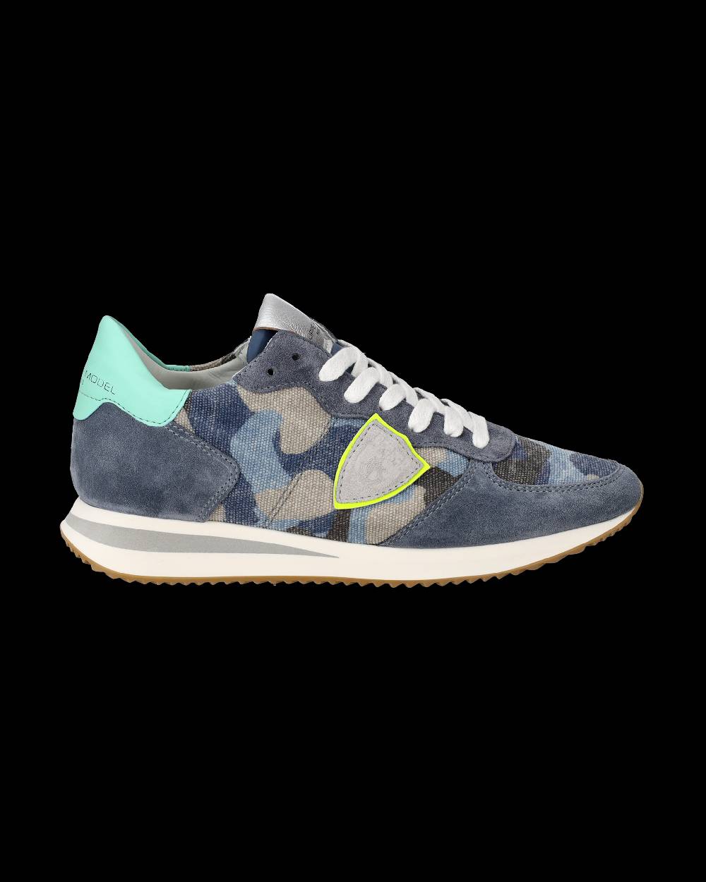 Philippe Model Sneakers Trpx da Donna Blu e Gialle in Tessuto Tecnico Prezzo Ridotto
