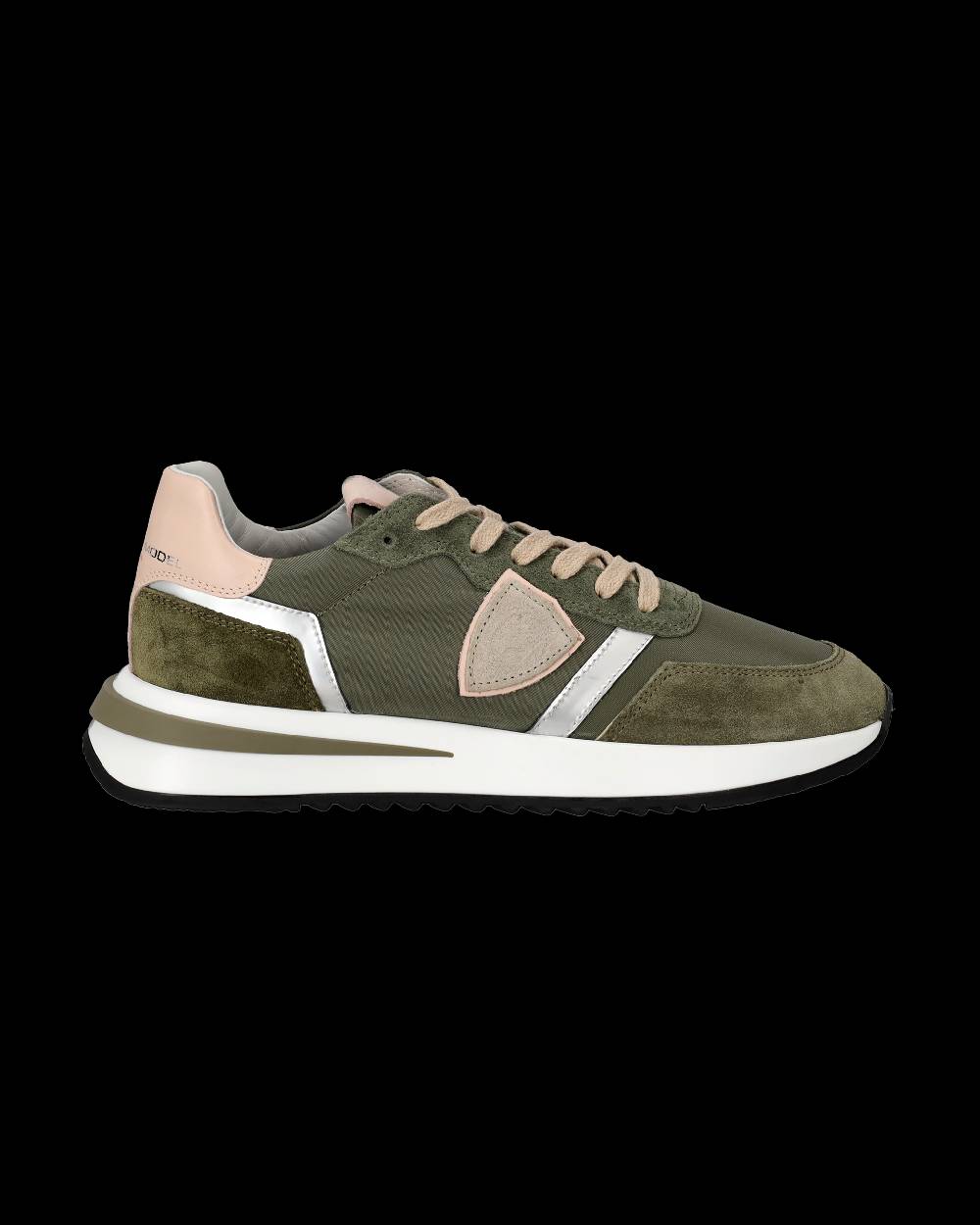Philippe Model Sneaker basse Tropez 2.1 donna - verde militare e rosa Sottocosto
