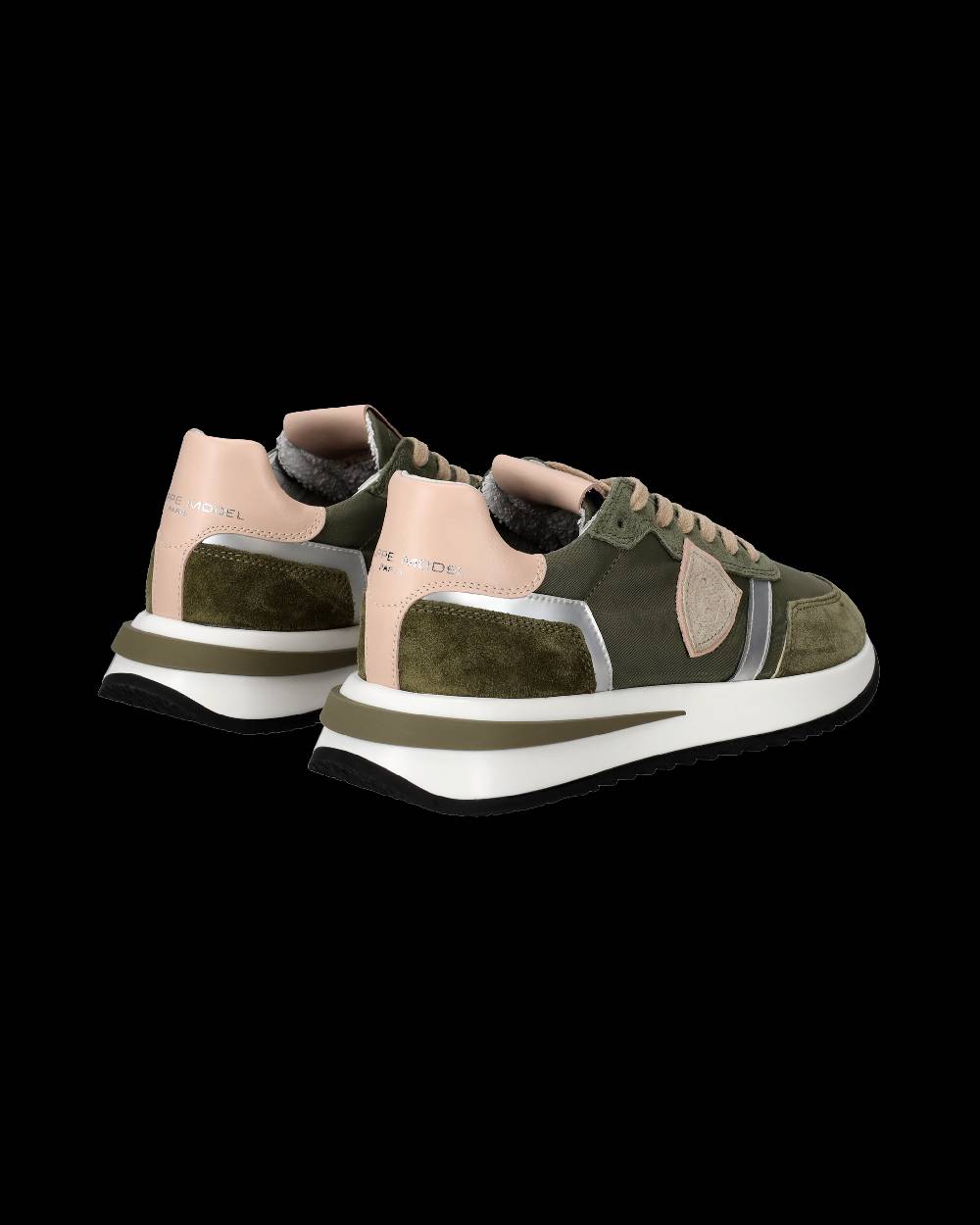 Philippe Model Sneaker basse Tropez 2.1 donna - verde militare e rosa Sottocosto