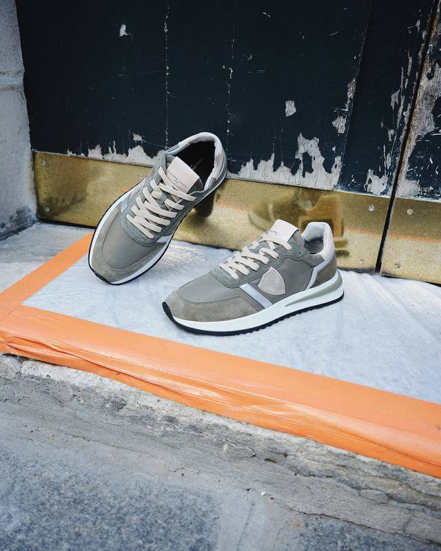 Philippe Model Sneaker basse Tropez 2.1 donna - verde militare e rosa Sottocosto