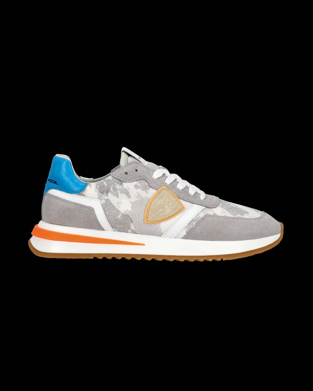Philippe Model Sneaker bassa Tropez 2.1 uomo - grigio, bianco e arancio Sconto