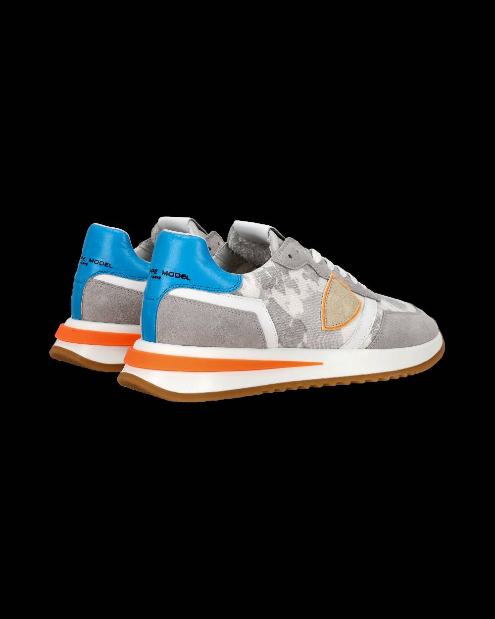 Philippe Model Sneaker bassa Tropez 2.1 uomo - grigio, bianco e arancio Sconto