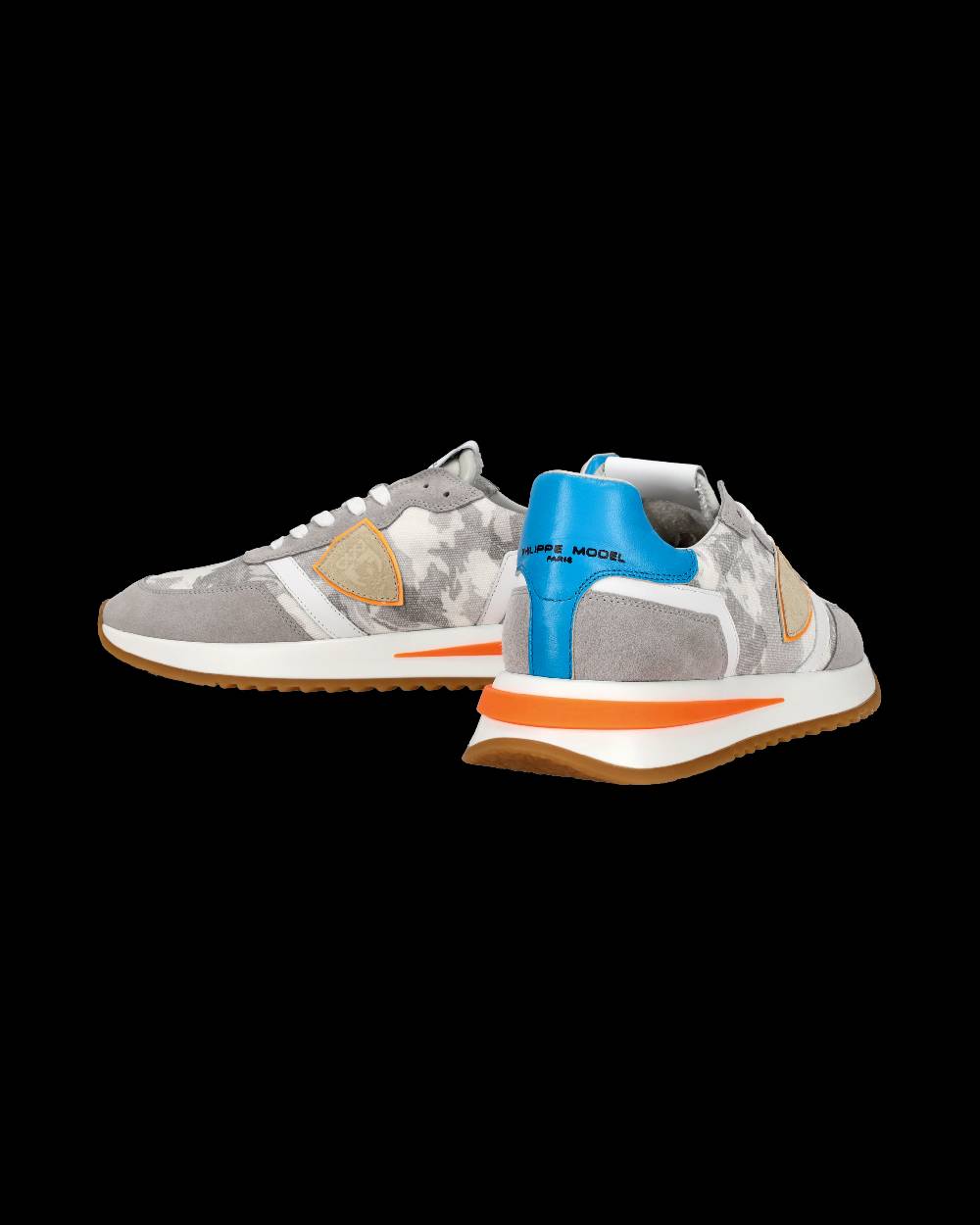 Philippe Model Sneaker bassa Tropez 2.1 uomo - grigio, bianco e arancio Sconto