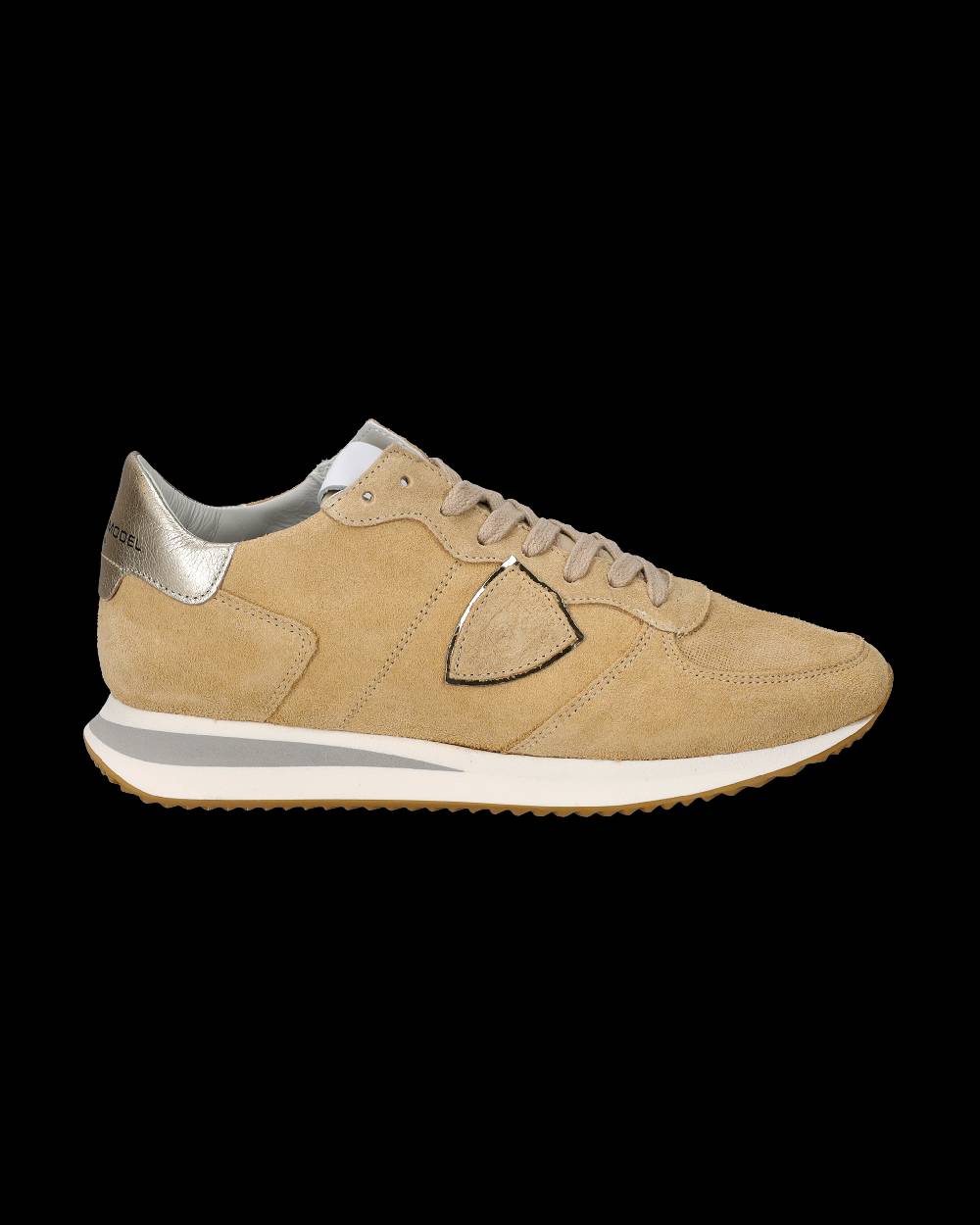 Philippe Model Sneakers Trpx da Donna Beige in Pelle Scamosciata Vendita Calda