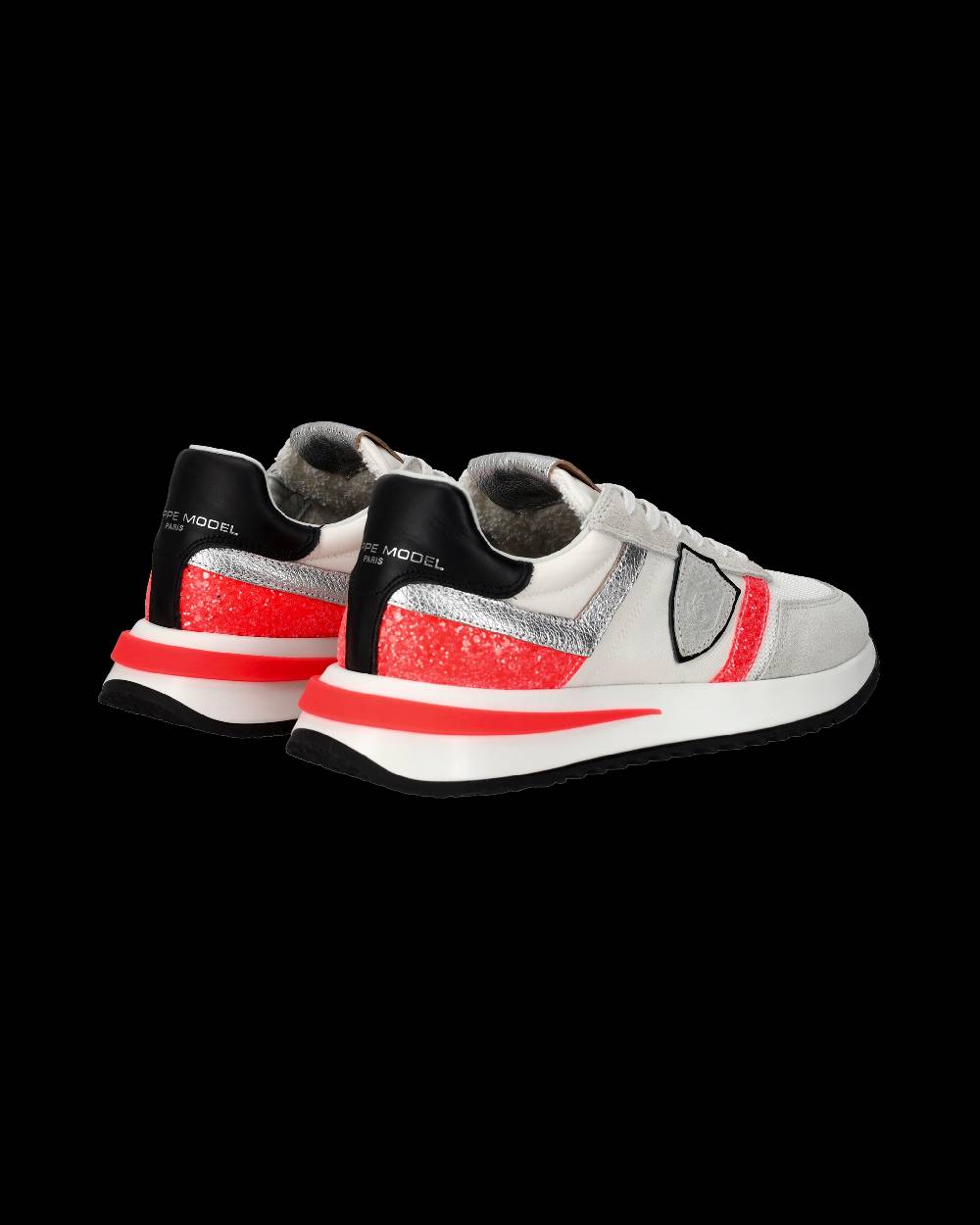 Philippe Model Sneakers Tropez 2.1 Donna Bianche e Arancioni in Pelle Scamosciata I Più Venduti
